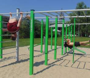 pokaz ćwiczeń na flowparku